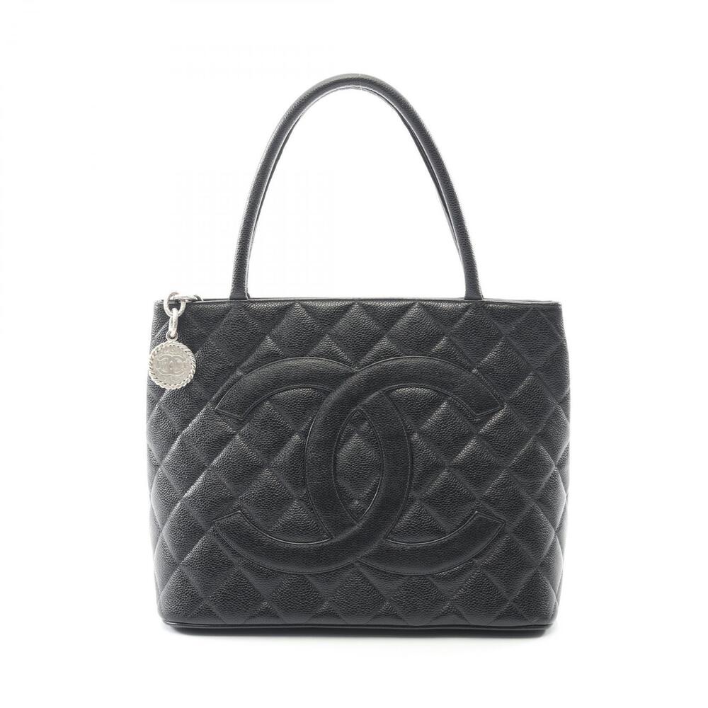 Chanel Reissue Tote Bag Leather Calfskin Cowhide Black